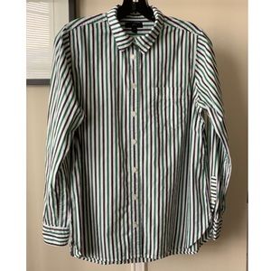 J Crew striped woven shirt